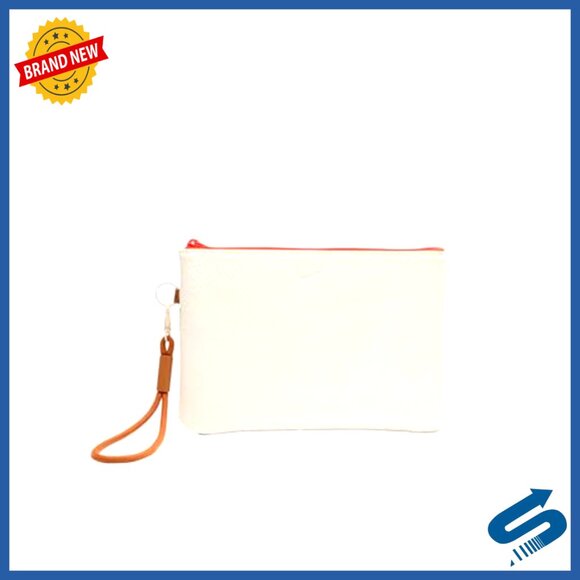 Large Wristlet Wallet Clutch with Strap, 20x14cm, Polyurethane, Zipper Pocket